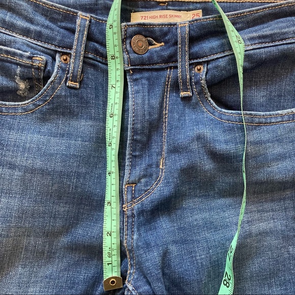 Rare vintage Levi jeans 721 High Rise Skinny size 25 - Picture 9 of 13